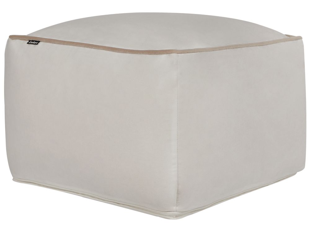 Puf DAREYN Velour Lys Beige