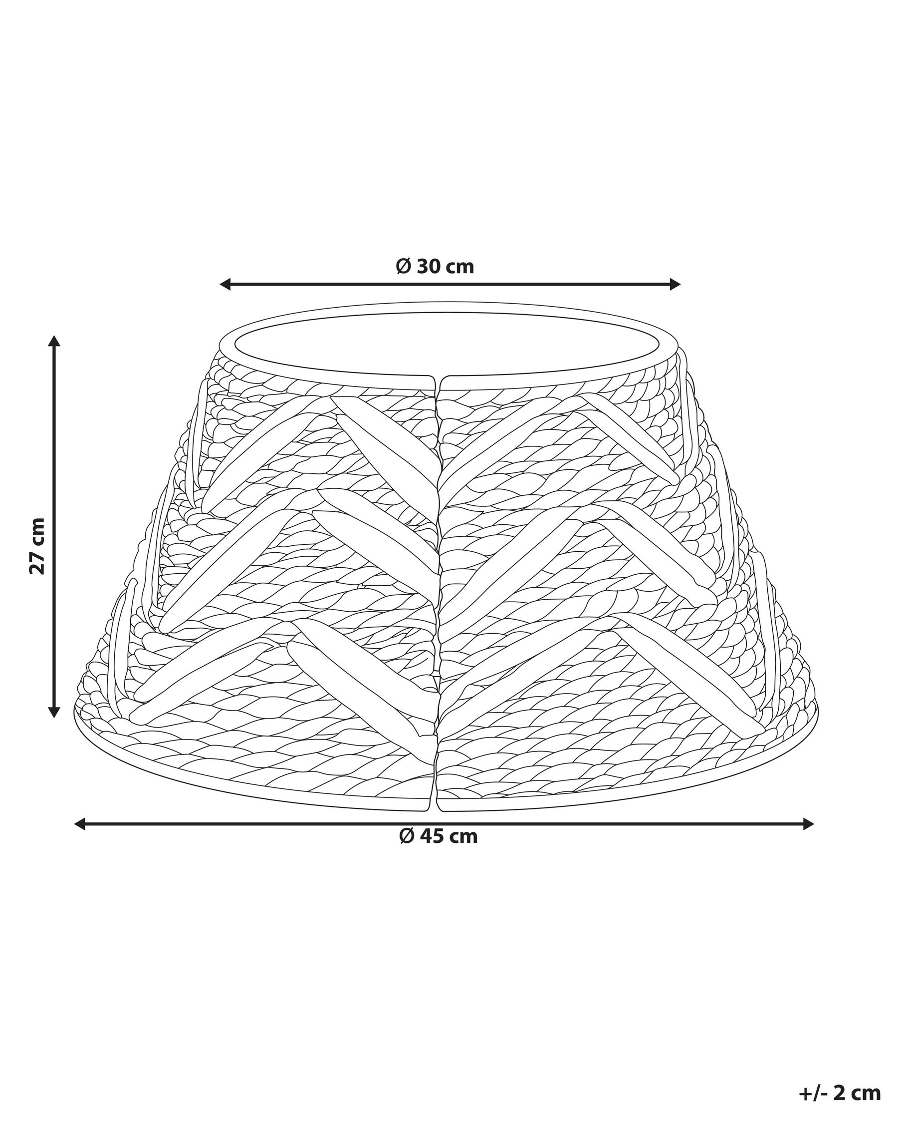 Water Hyacinth Christmas Tree Collar ⌀ 45 cm Natural SAPIN_880277