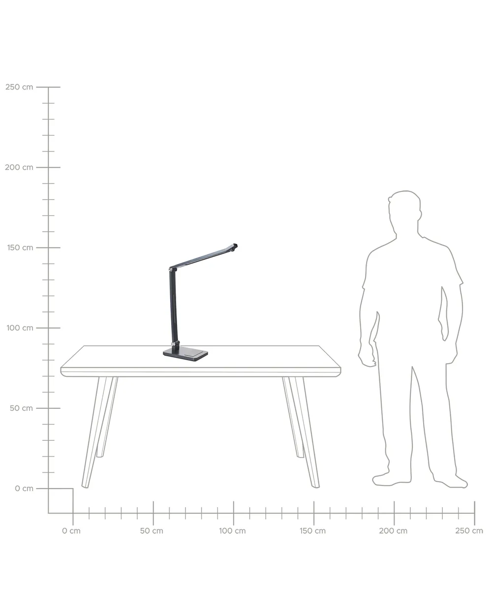 LED Desk Lamp LEPUS with Motion Sensor Dark Grey_1048834