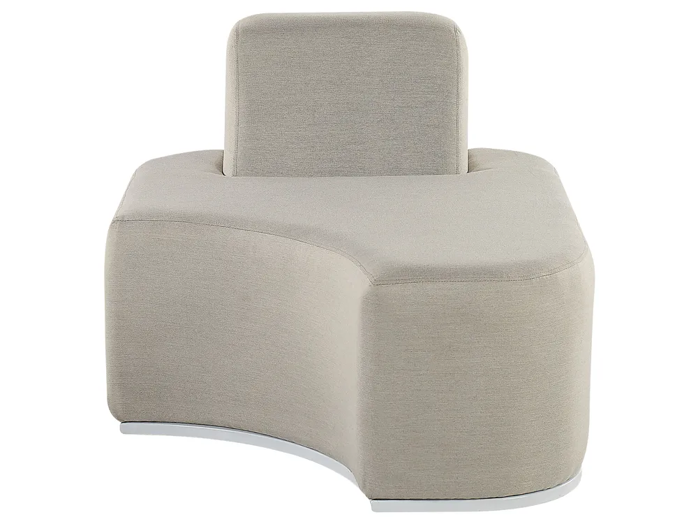 Garden Lounge Set with Table 2 Seater FABRO Modular Light Grey_830451