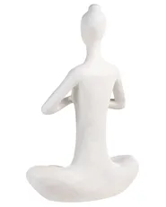 Rzeźba ogrodowa YOGHINA Kobieta Biały_1151831