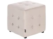 Pouffe WISCONSIN Velvet Light Beige_926930
