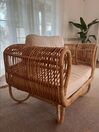 Rattan Armchair Beige DOLCEDO_849599