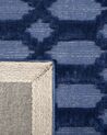 Tapis en viscose bleu marine 140 x 200 cm CIZRE_750443