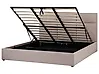 Ottoman Bed LAGORD Fabric Taupe 180 x 200 cm (EU Super King)