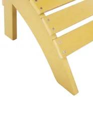 Krzesło ogrodowe ADIRONDACK Z podnóżkiem Żółty_809675