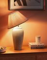Tischlampe Keramik weiß 57 cm Kegelform AMBLO_897978