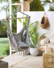 Hanging Chair BONEA Cotton Light Grey_821541