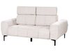 2 Seater Fabric Sofa Beige VEGAMO_924891