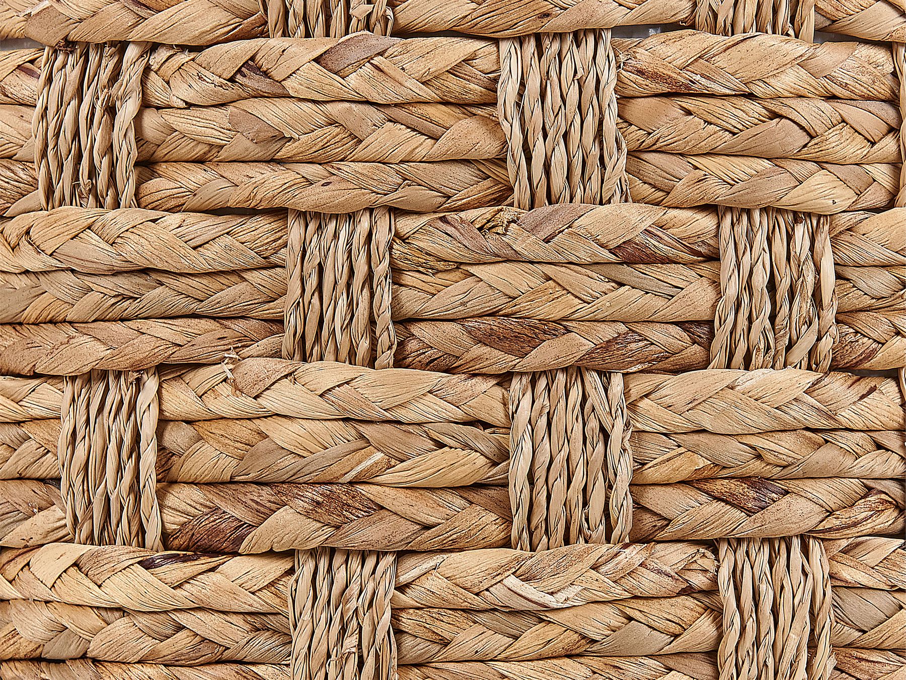 Puf pleciony ⌀ 40 cm naturalny BASSLET_825135