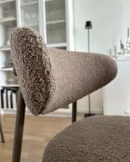 Set of 2 Bar Chairs UNITY Boucle Taupe_1063639