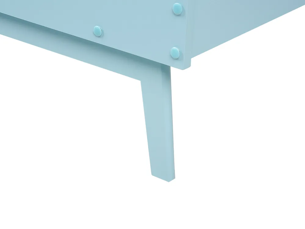 Bed Pine Wood BONNAC 90 x 200 cm (EU Single) Light Blue_913301