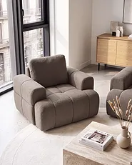 Armchair NARILLA Boucle Taupe_1161485