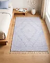 Rug ANSAR Blue 80 x 150 cm Cotton