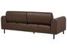 3 Seater Fabric Sofa Dark Brown ASKIM_918895
