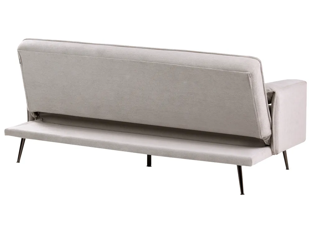 Sofa Bed 3 Seater VAYLA Fabric Grey_1056762
