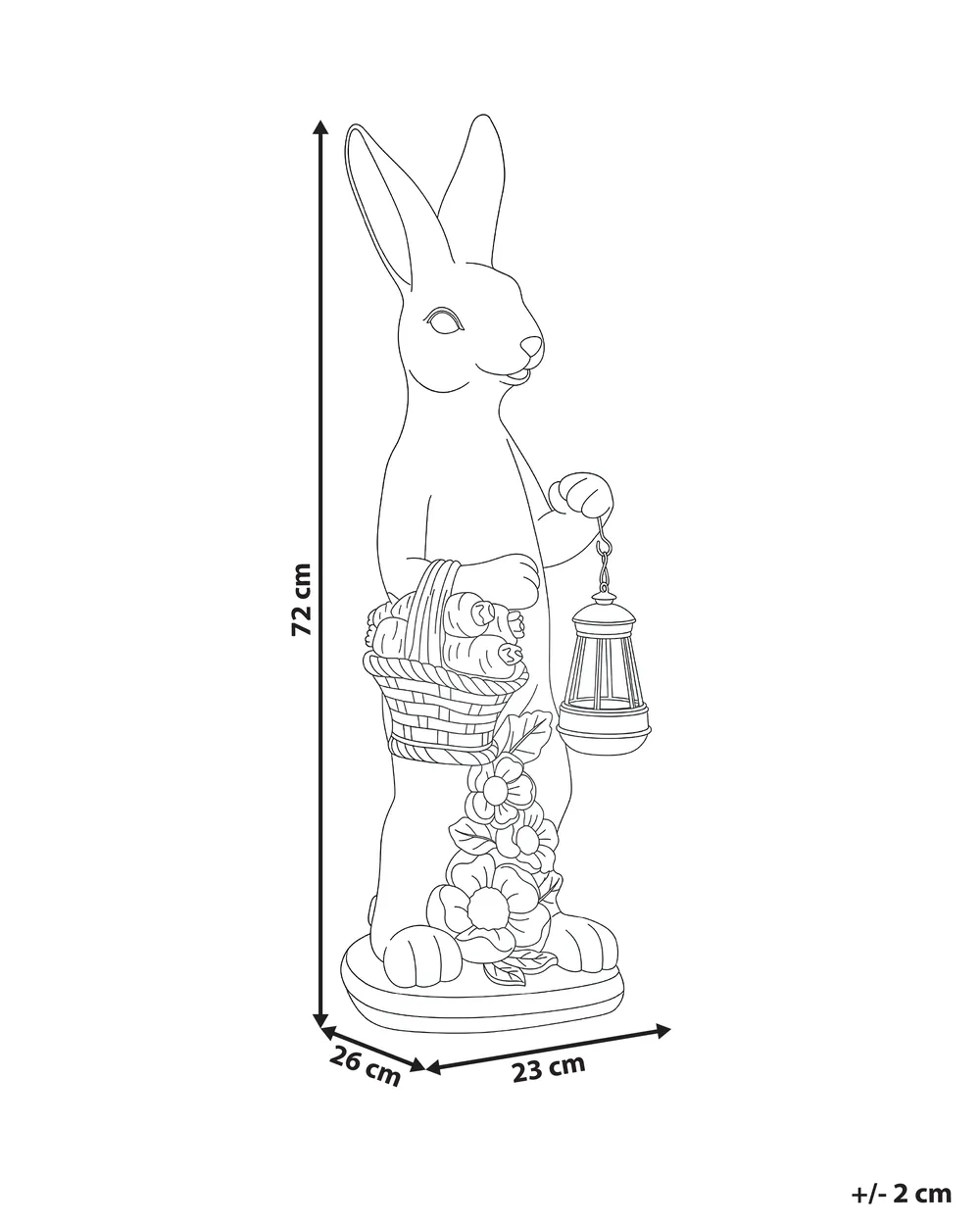 Garden Figurine OTTERUP Rabbit Gold_1072964