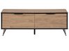 Mueble TV madera clara/negro 120 x 40 cm HALSTON_754858