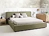 Bed Fabric LINARDS 180 x 200 cm (EU Super King) Olive Green