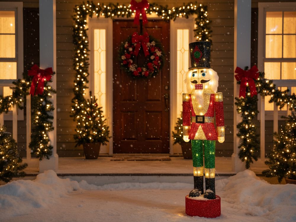 Outdoor Decoration LED HORNAVAN 120 cm Nutcracker Multicolour
