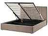 Ottoman Bed TARASCON Fabric Taupe 140 x 200 cm (EU Double)