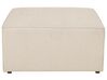 Chaise-longue em bombazine creme LEMVIG_875141