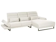 Corner Sofa 4 Seater IKAST Fabric Light Beige Left Hand_972705