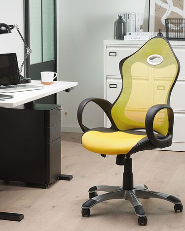 Swivel Office Chair Yellow iCHAIR