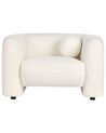 Fauteuil en bouclé blanc LEIREN_920646