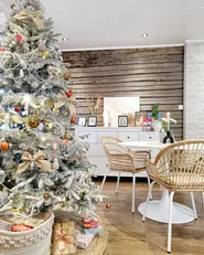 Artificial Snowy Christmas Tree TOMICHI 210 cm White_842891
