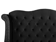 Bed Velvet AYETTE 180 x 200 cm (EU Super King) Black_764943