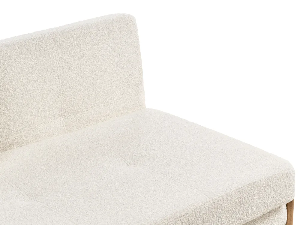 Set da salotto 3 posti EDLAND con Panca Bouclé Bianco_1041132