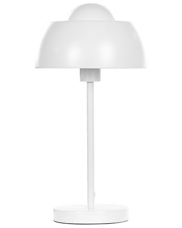 Lampa stołowa metalowa biała SENETTE