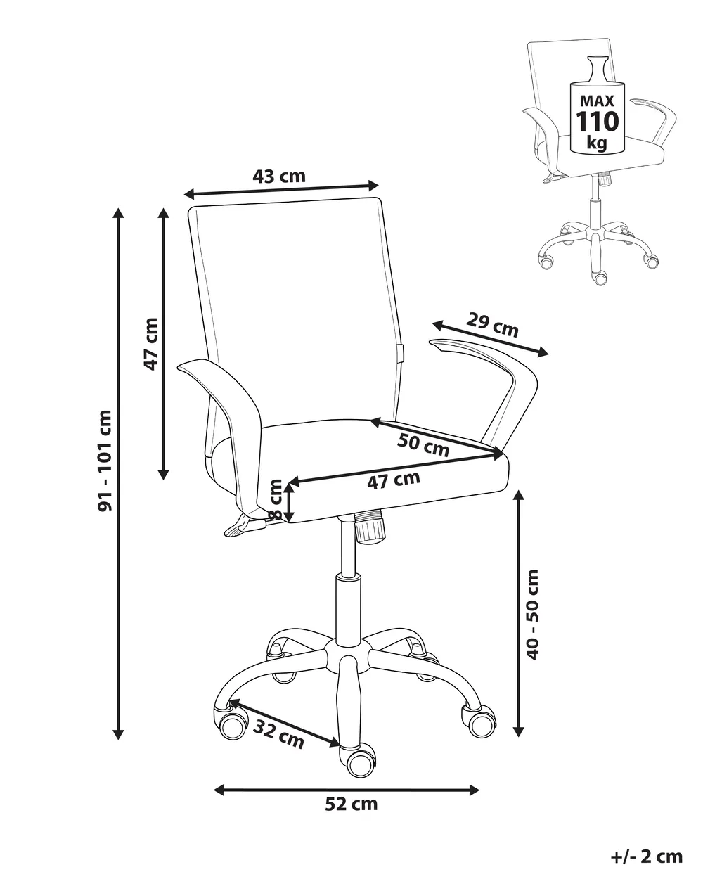 Office Chair MODRA White_1053115