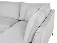 Corner Sofa 3 Seater ELGA Linen Light Grey Right Hand_929152