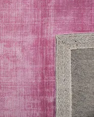 Rug ERCIS Pink 140 x 200 cm Viscose_710153