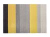 Tappeto lana grigio e giallo 160 x 220 cm AKKAYA_750893