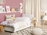 Boxspringbett Kunstleder PRESIDENT 90 x 200 cm Weiß_734717