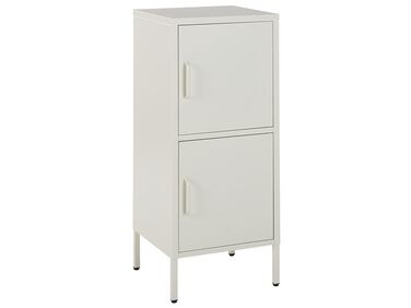 2 Door Metal Storage Cabinet White HURON