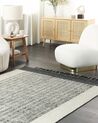 Tapis en laine blanc et noir 140 x 200 cm KETENLI_847444