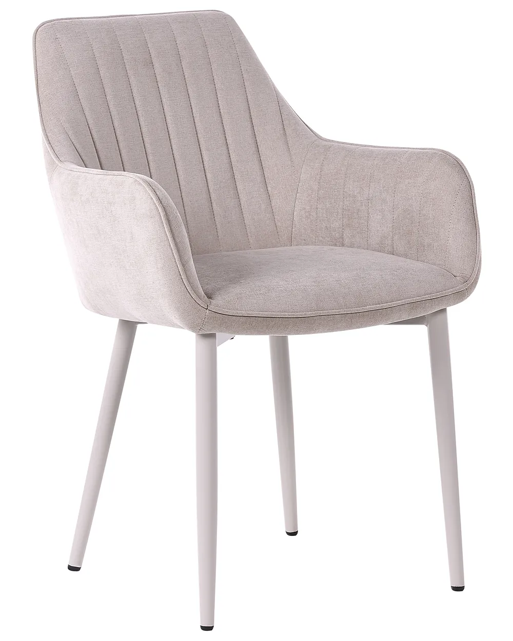 Set of 2 Dining Chairs WELLSTON Fabric Beige_1156639
