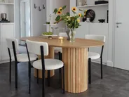 Dining Table SHERIDAN Natural Ash Wood 180 cm 100 cm_871879