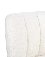 Sedia da scrivania PELORA Bouclé Bianco_1085773