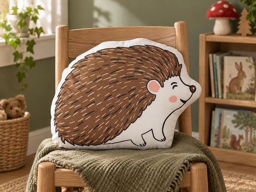 Cuscino decorativo BENAGULRU 36 x 46 cm Cotone Riccio Marrone