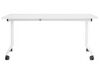 Schreibtisch weiß 160 x 60 cm klappbar mit Rollen CAVI_922267