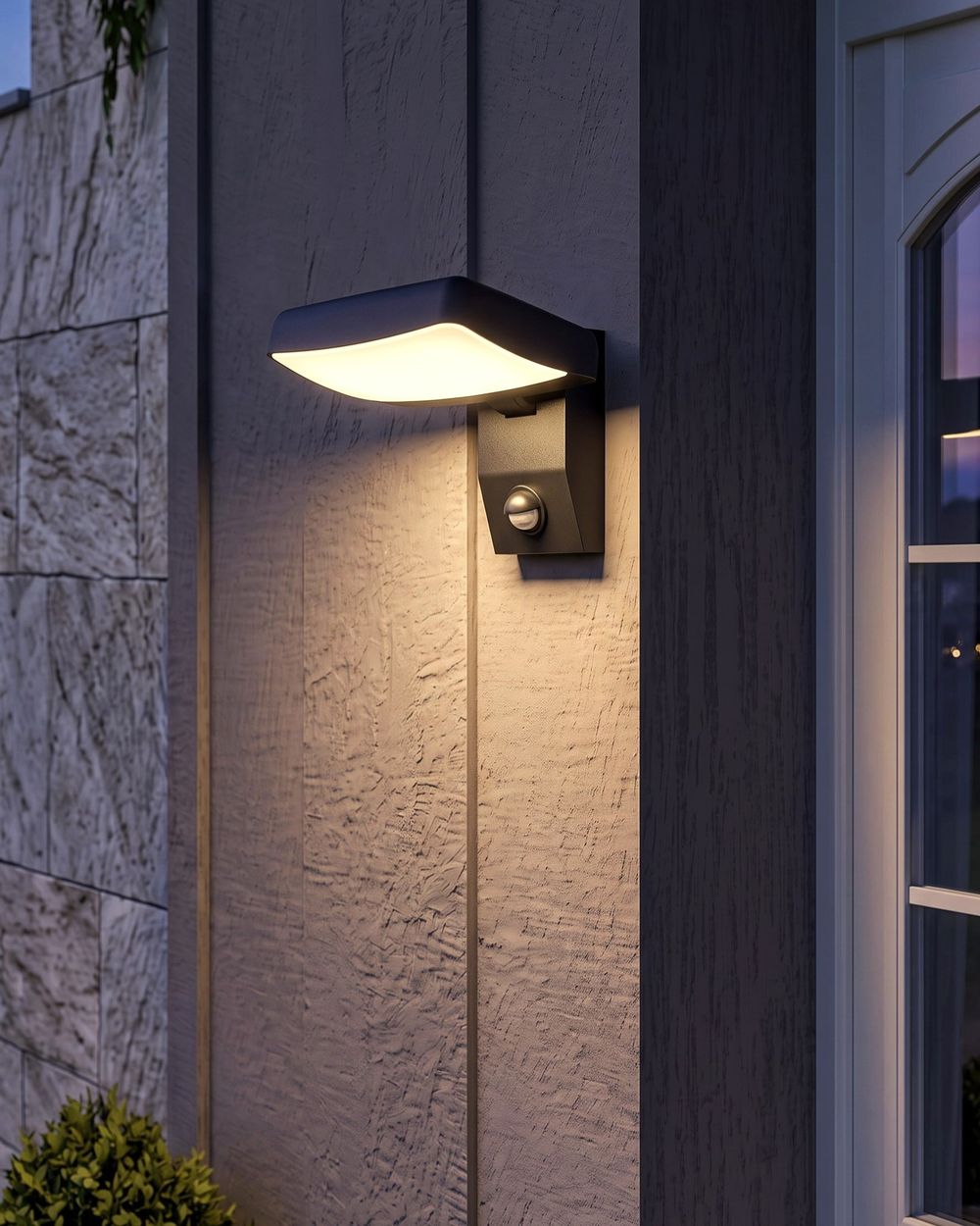 LED kültéri falilámpa CHILLON Fekete