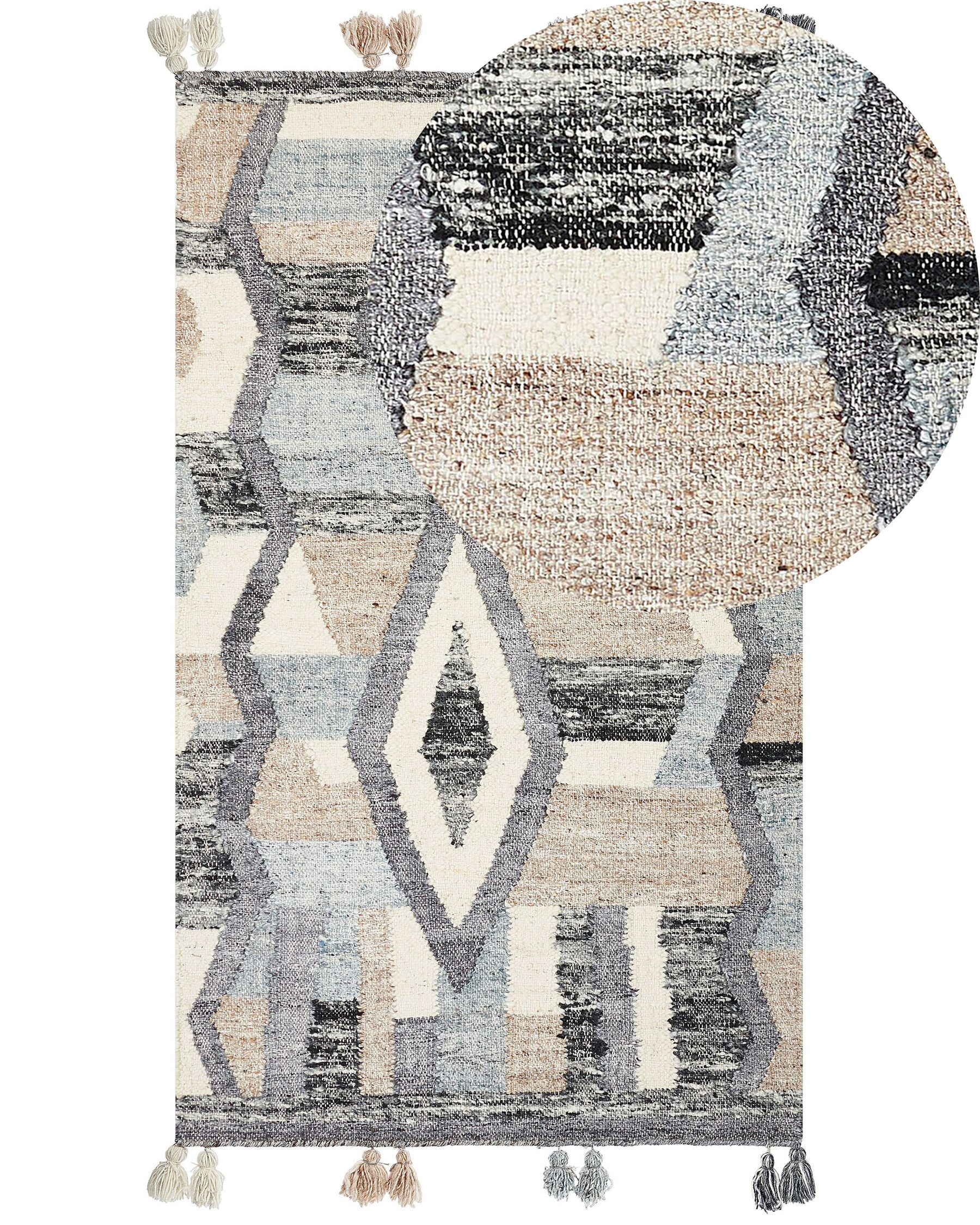 Wool Kilim Area Rug 80 x 150 cm Multicolour AYGEZARD_859196