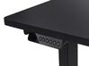 Electric Adjustable Right Corner Desk 160 x 59 cm Black DESTINES _927798