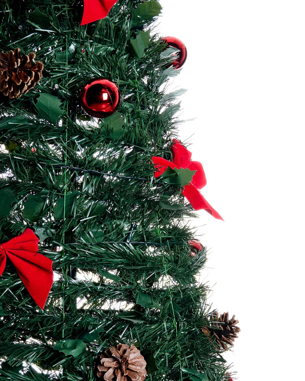 Albero Di Natale Artificiale Boyle Black Box Trees Con Luci LED 185 Cm – 200 Luci Bianco Caldo, Rami In PE E PVC, Apertura A Cerniera - 4