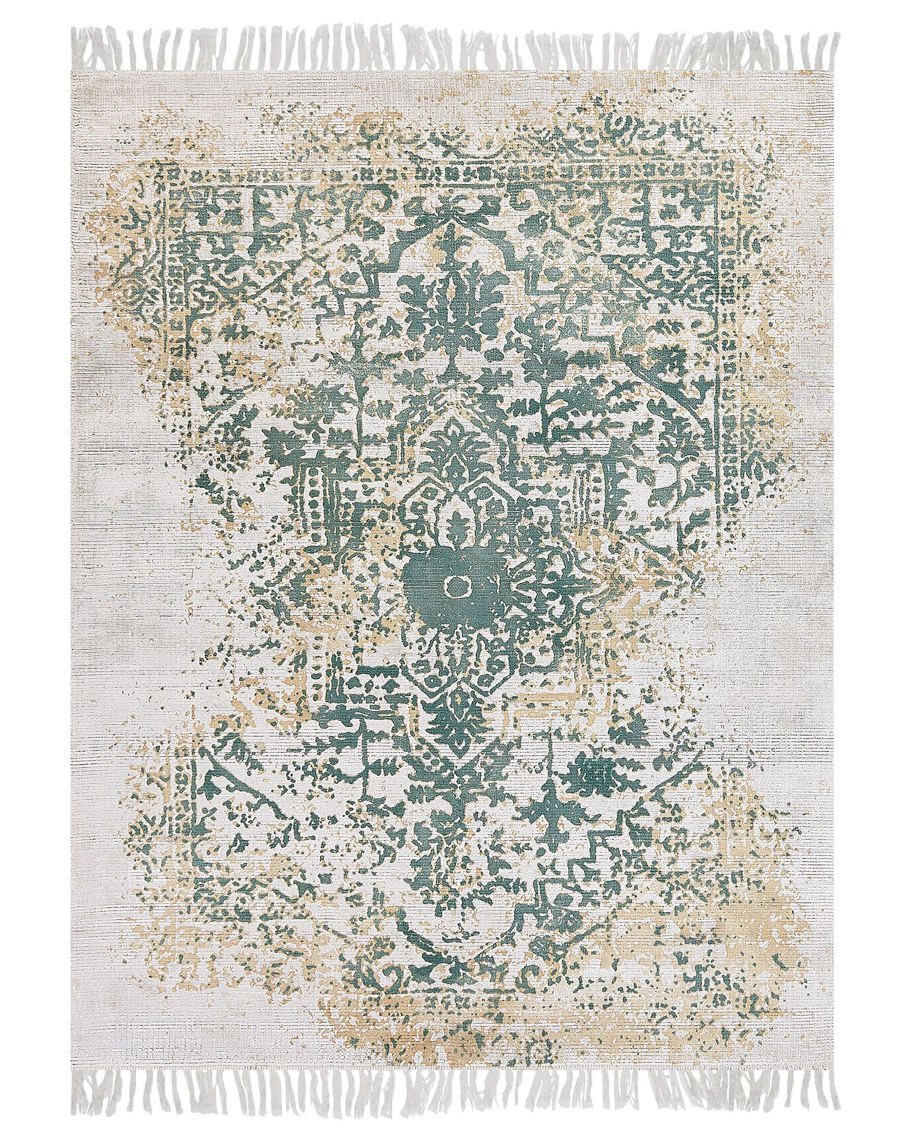 Orientalisk matta 160 x 230 cm beige och grön BOYALI_836768